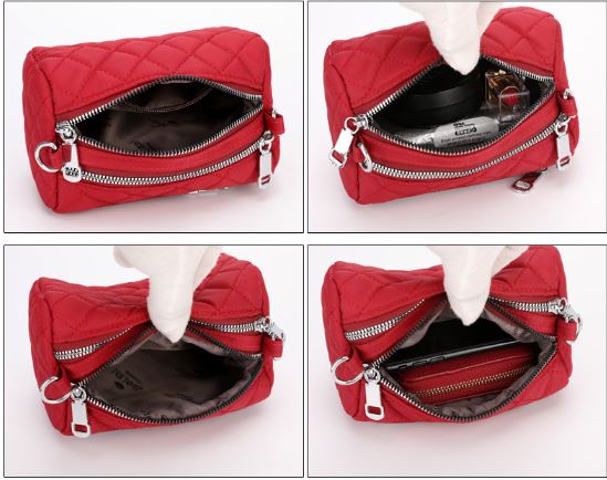 Double zipper  closurer bag